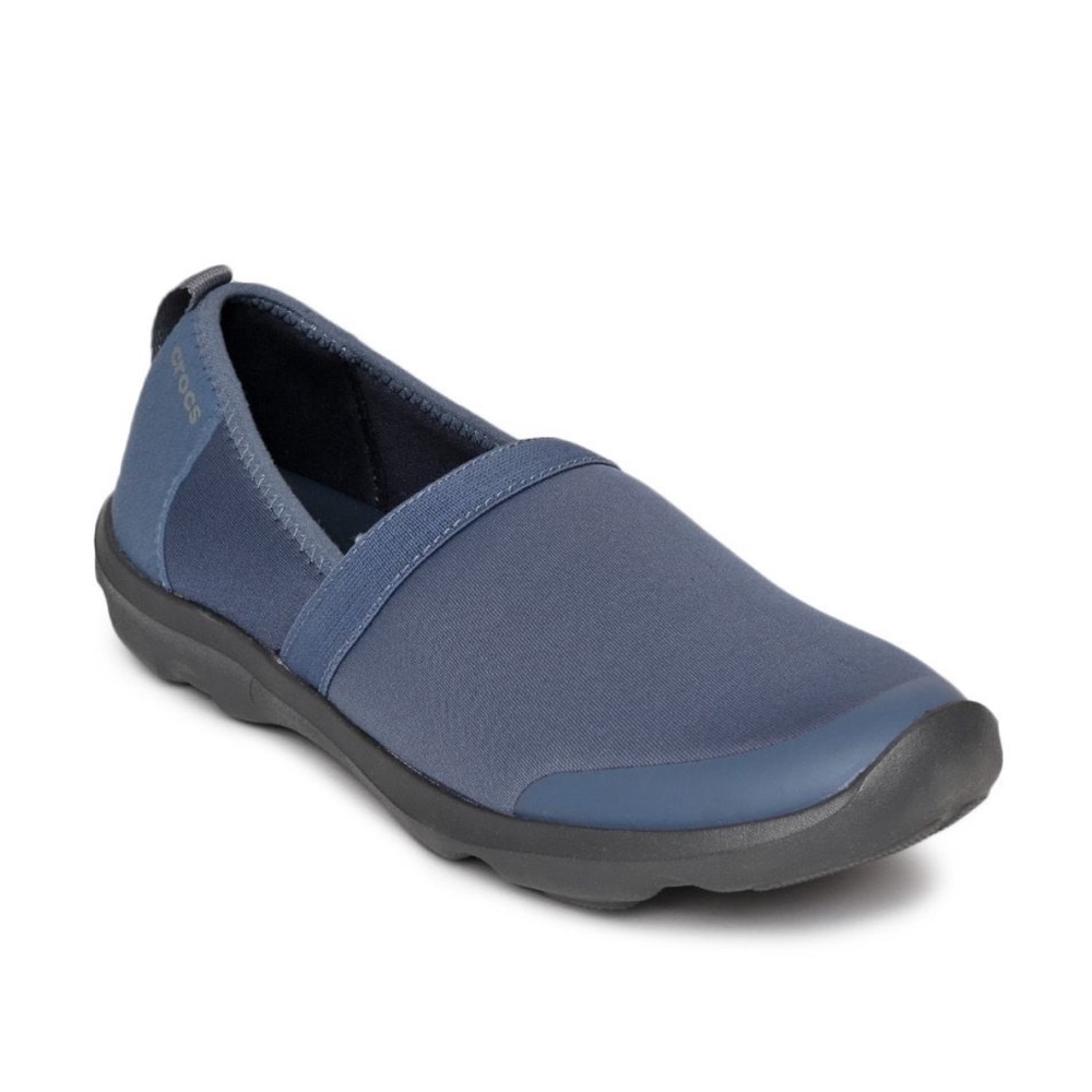 CROCS Duet Busy day Satya A-Line blue pull on flats women’s size 10